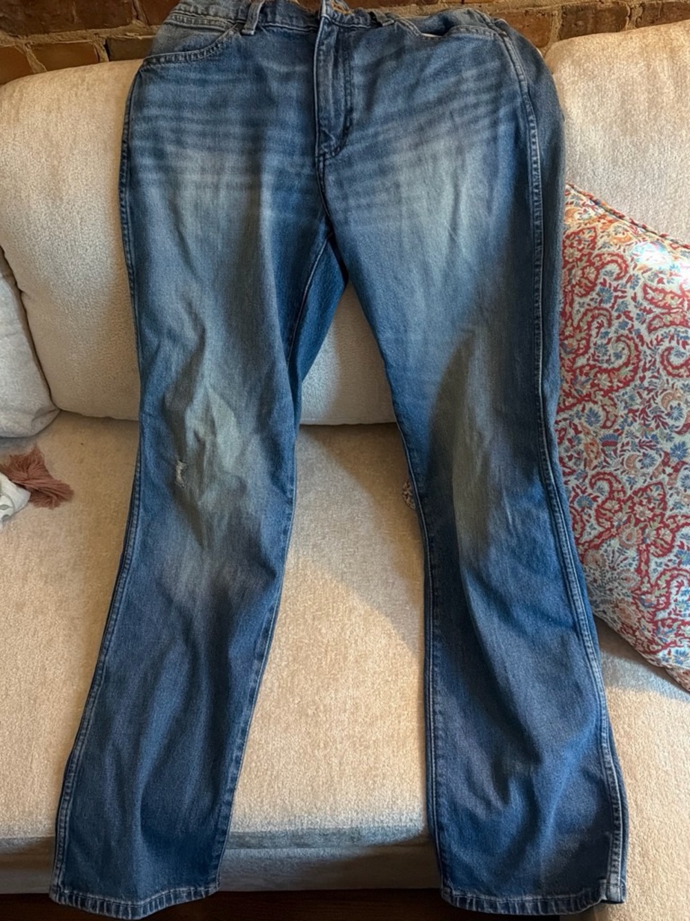 Wrangler Blue Bootcut Jeans - Faded Denim
